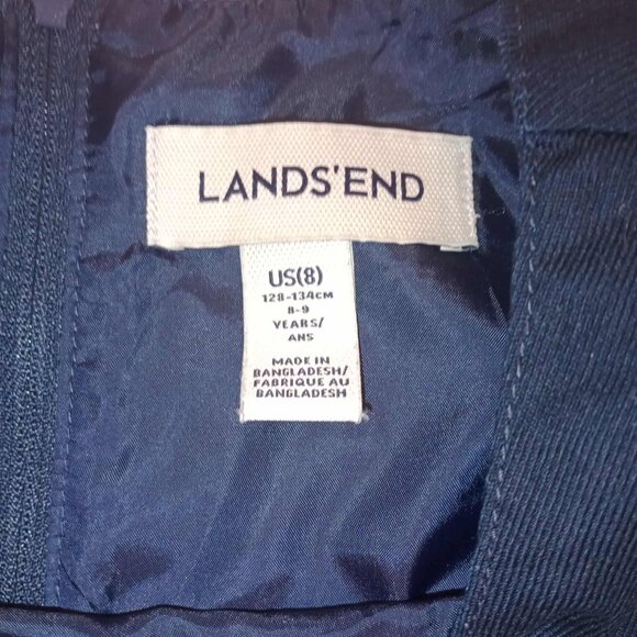 Lands' End Girls School Uniform Jumper | Navy | Size 8-9 - Picture 3 of 3